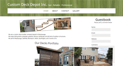Desktop Screenshot of customdeckdepot.com