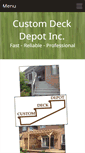Mobile Screenshot of customdeckdepot.com