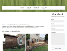 Tablet Screenshot of customdeckdepot.com